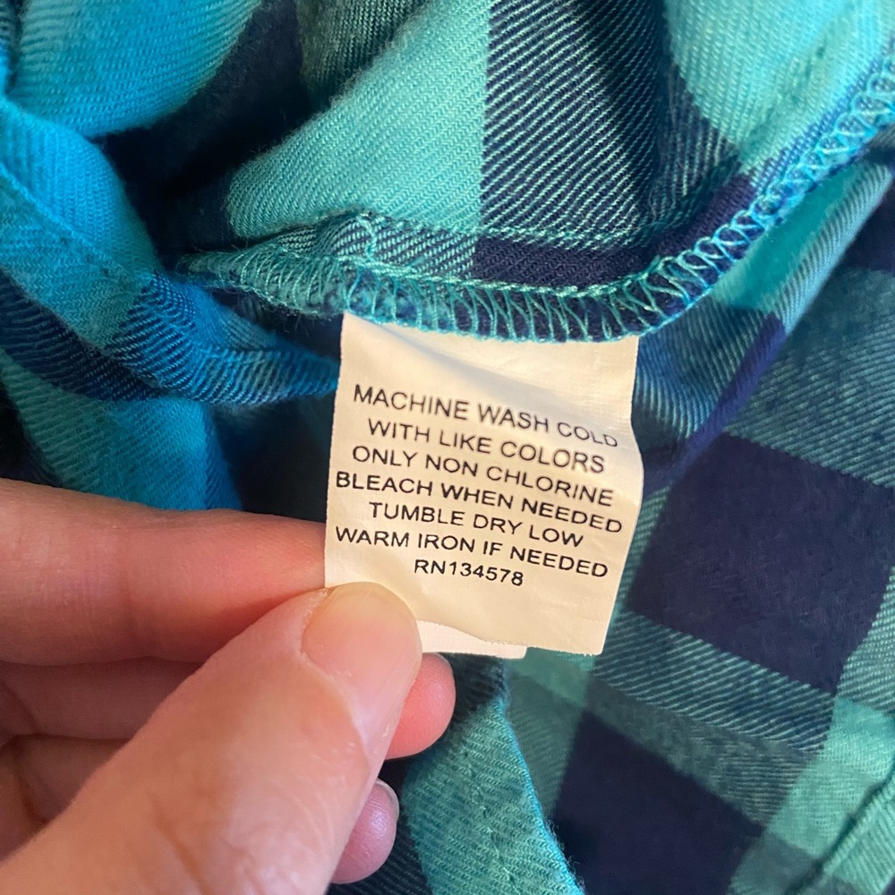 Vineyard Vines NWT Flannel Shirt Women’s Size 0 - Picture 8 of 8